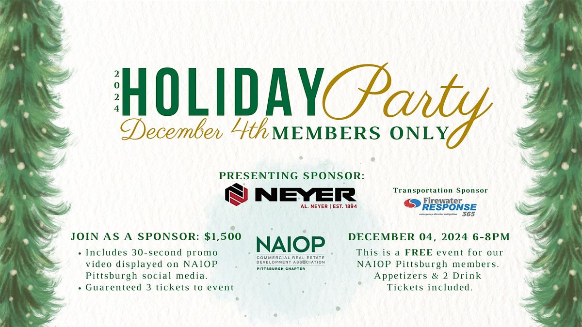 2024 NAIOP Pittsburgh Holiday Party