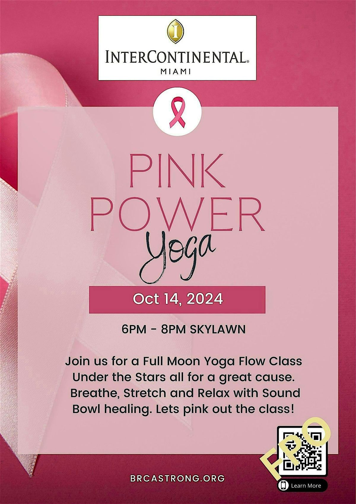 InterContinental Miami Goes Pink: Pink Power Yoga