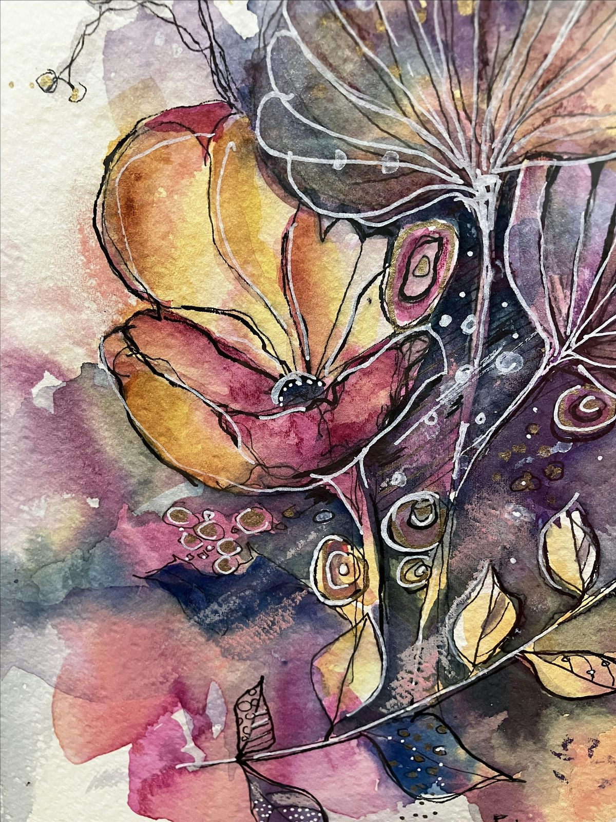 Botanical Zen Watercolor with Paula Crandell (Adult-Painting)