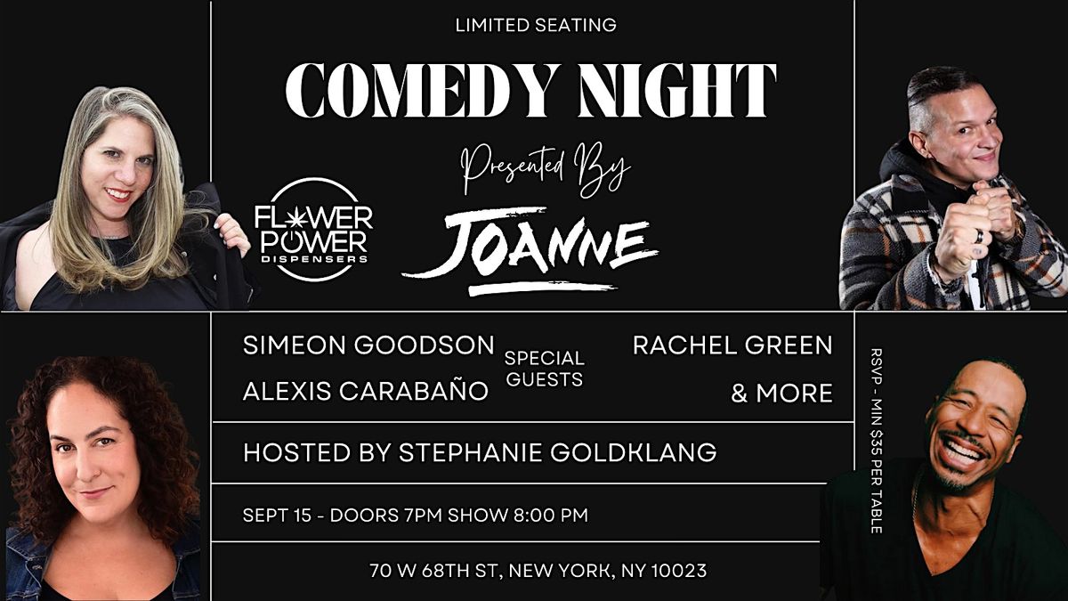 Joanne Trattoria Presents Comedy Cabaret Night
