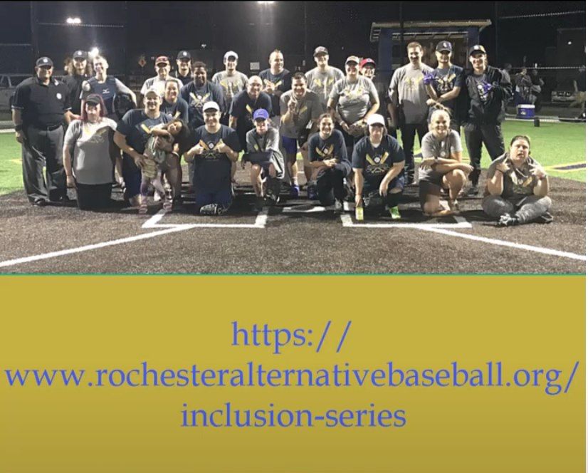 Rochester Alternative Baseball Inclusion Series Game - Rochester East (Webster)