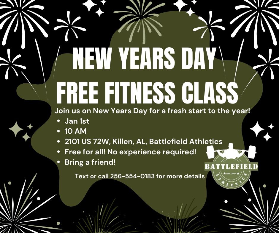 NEW YEARS DAY FREE FITNESS CLASS