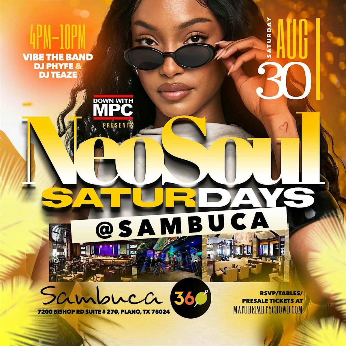 NEO SOUL "SATURDAYS" @ SAMBUCA 360