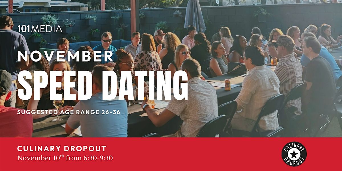 Dallas Speed Dating & Singles Mixer (ages 26-36)