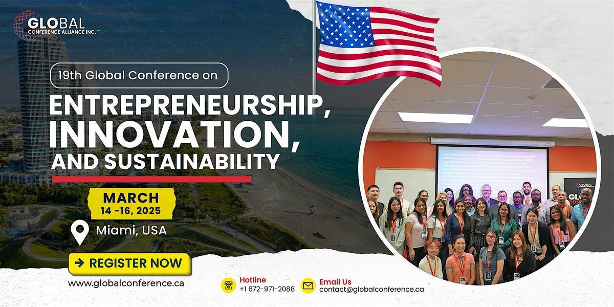 26th Global Conference on Entrepreneurship, Innovation, and Sustainability