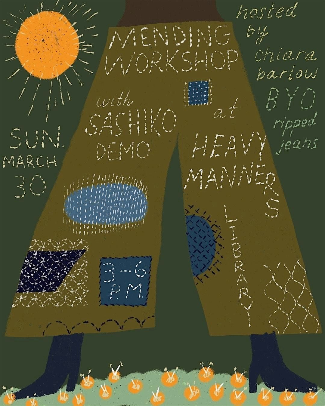 Sashiko Workshop Hosted by Chiara Barlow (3\/30)