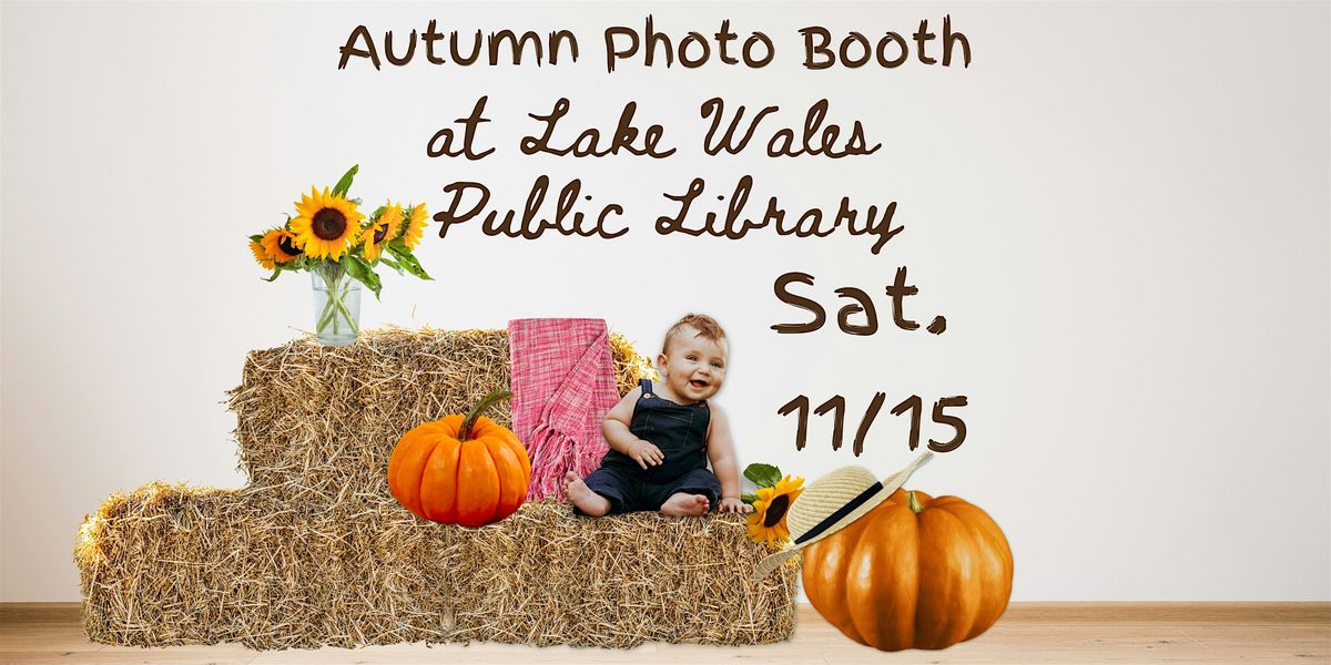 Autumn Photo Booth at the Library