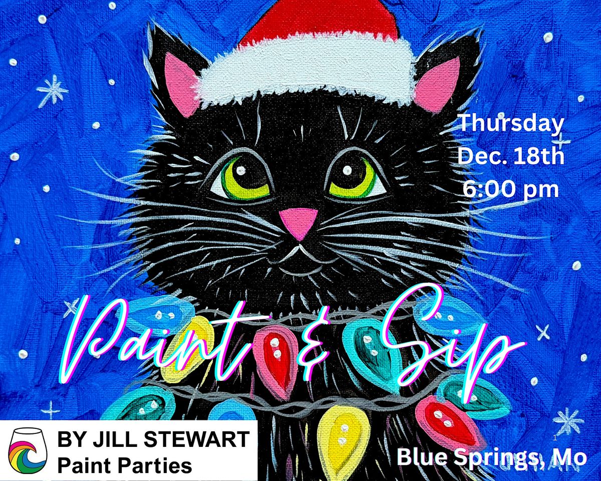 Christmas Cat Paint Party