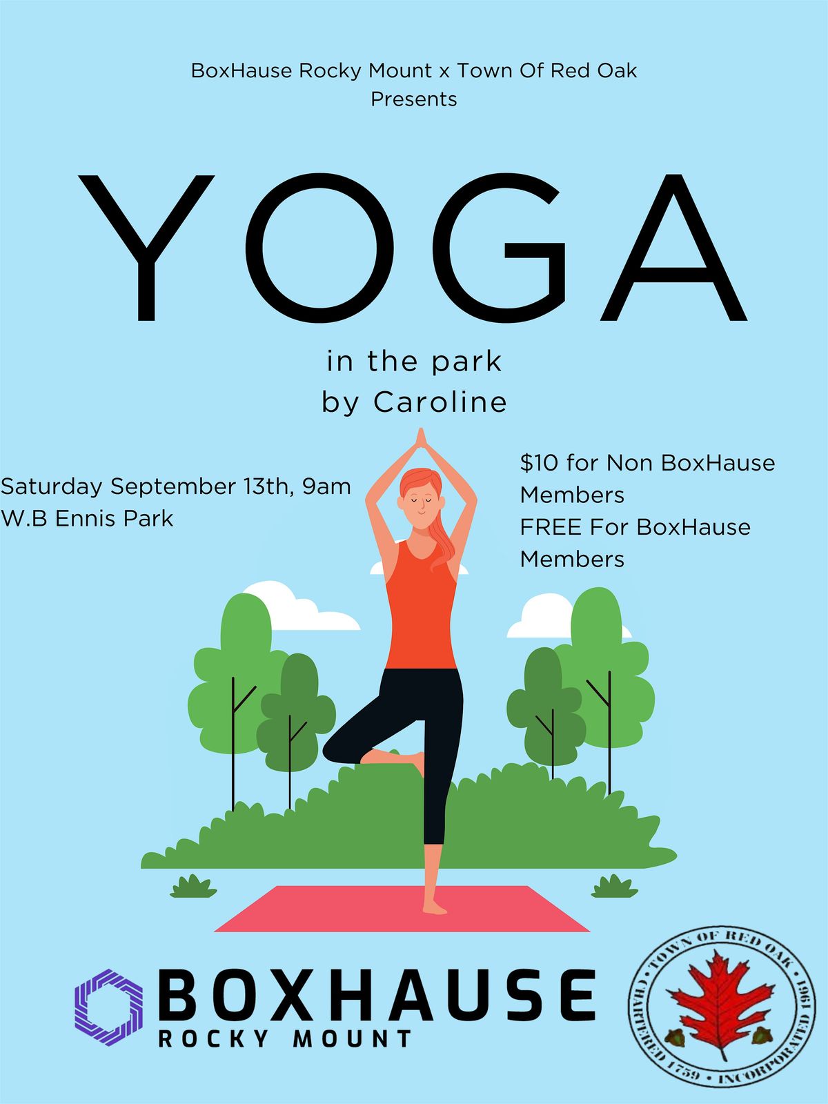 Yoga at the Park By Caroline