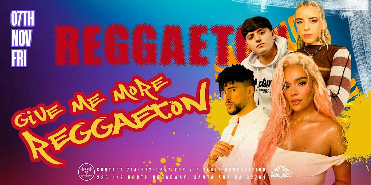 Give Me More Reggaeton Party