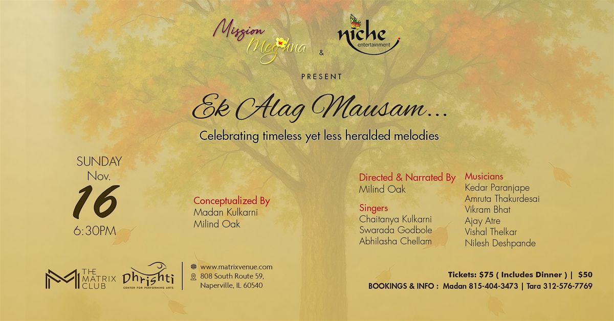 Ek Alag Mausam\u2026 Celebrating Timeless Yet Less Heralded Melodies
