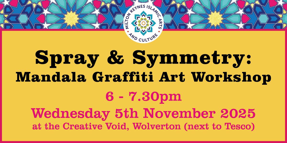 Spray & Symmetry: Mandala Graffiti Art Workshop