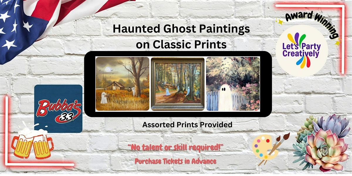Haunted Halloween & Ghost Paintings on Classic Prints