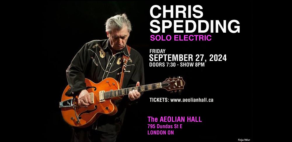 Chris Spedding Solo Electric - London ON