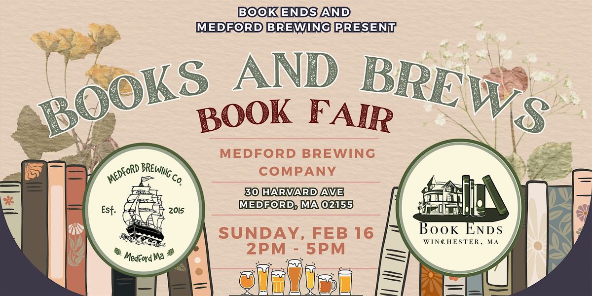 Books and Brews Bookfair @ Medford  Brewing Company