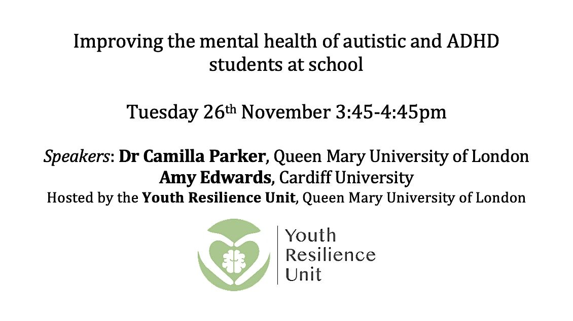 Improving the mental health of autistic and ADHD students at school