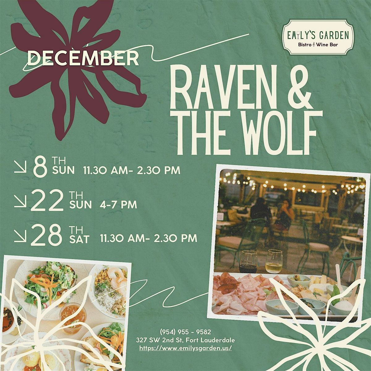 Live Music at Emily's Garden- Raven & The Wolf