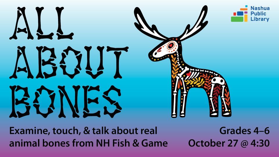 All About Bones, Nashua Public Library, 27 October 2022