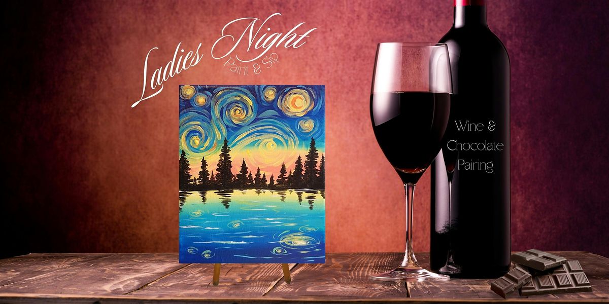 Ladies Night: Paint & Sip + Wine & Chocolate Pairing - Pizza Man, Milwaukee