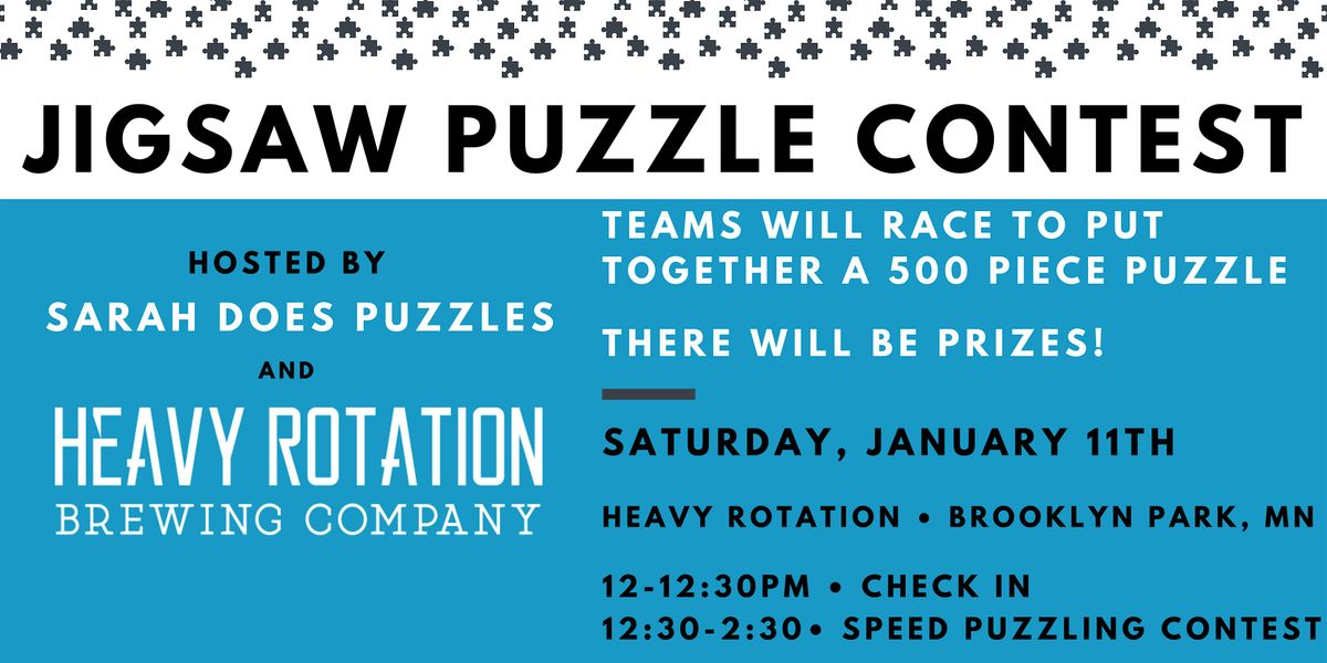 Team Jigsaw Puzzle Contest at Heavy Rotation Brewing - January 2025