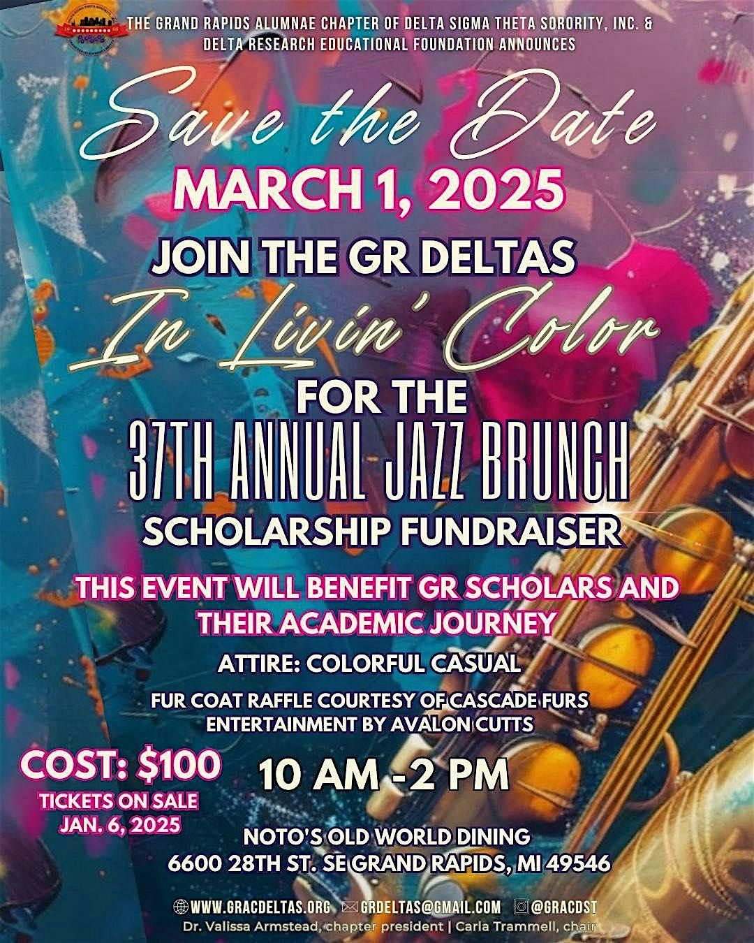 37th Annual Jazz Brunch Scholarship Fundraiser: In Livin' Color