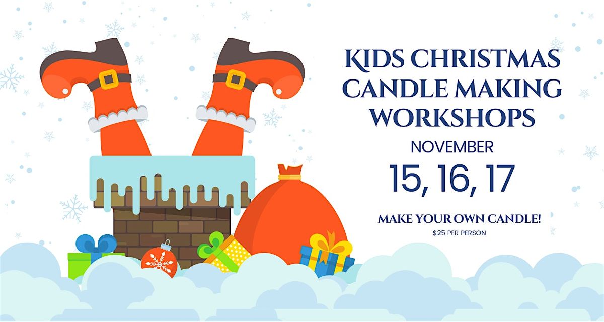 Kids Christmas Candle Making Workshop at Pearlescent Candle Co