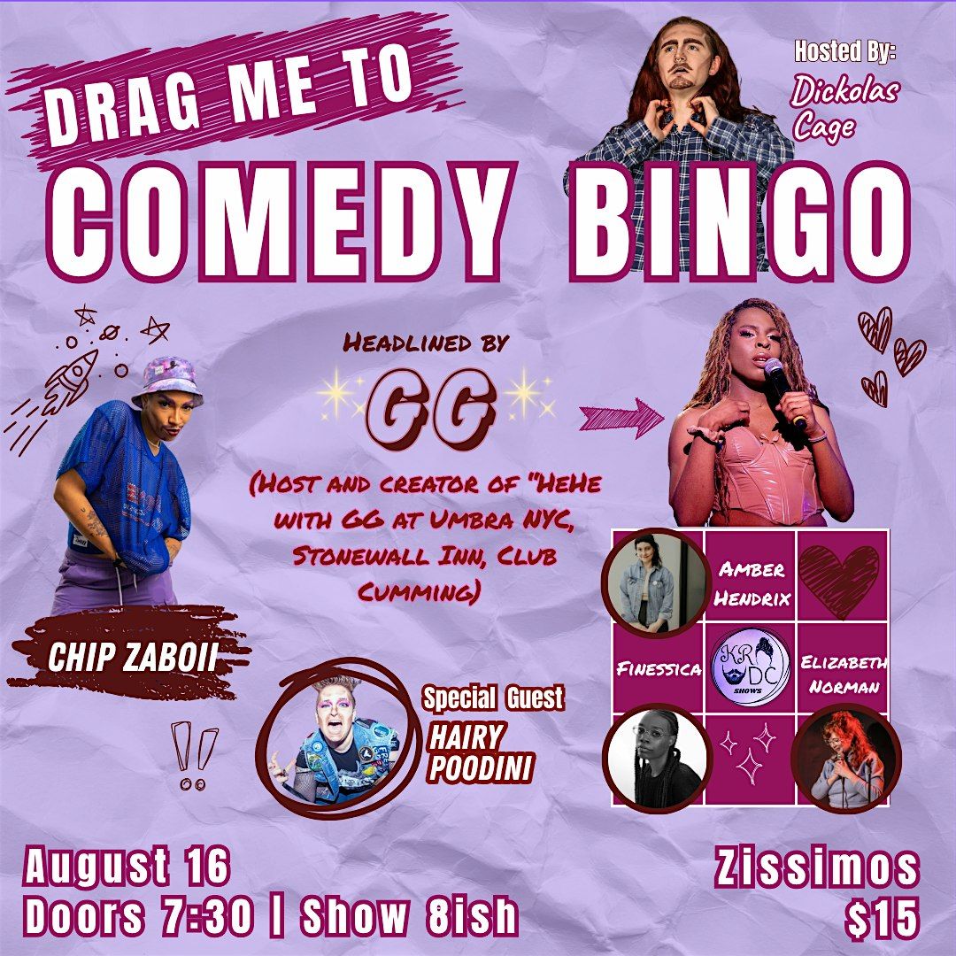 Drag Me to Comedy Bingo