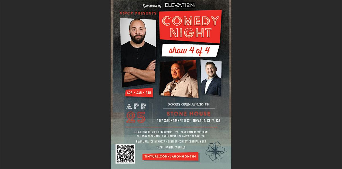 Comedy Club at Stone House Showroom April 25th