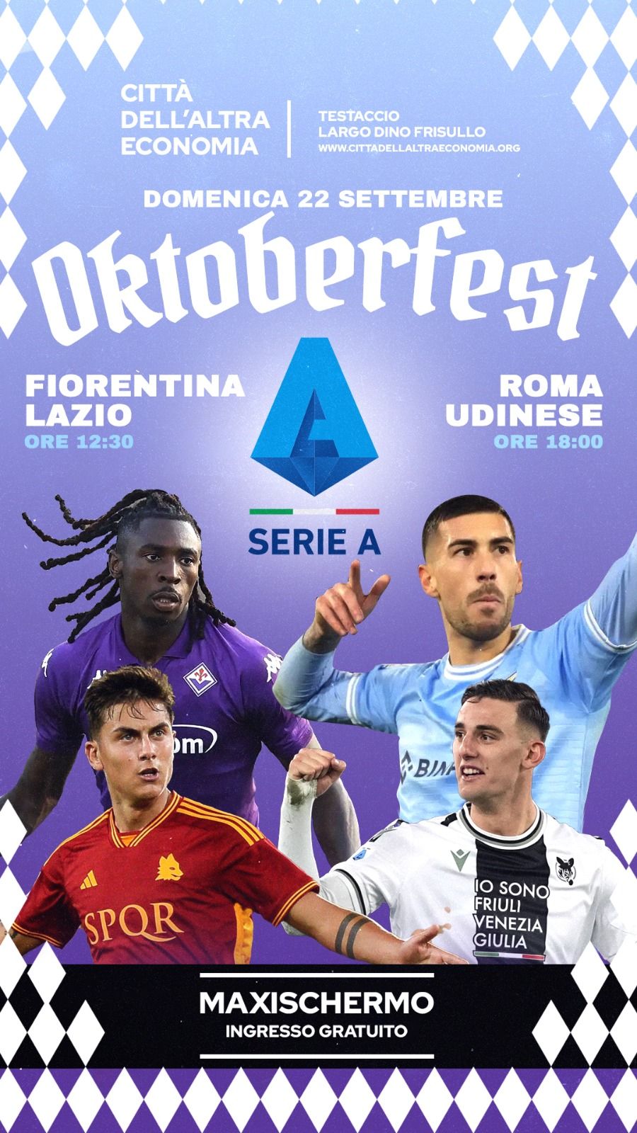 SERIE A Live x OKTOBERFEST DI ROMA 2024 @ Testaccio Estate