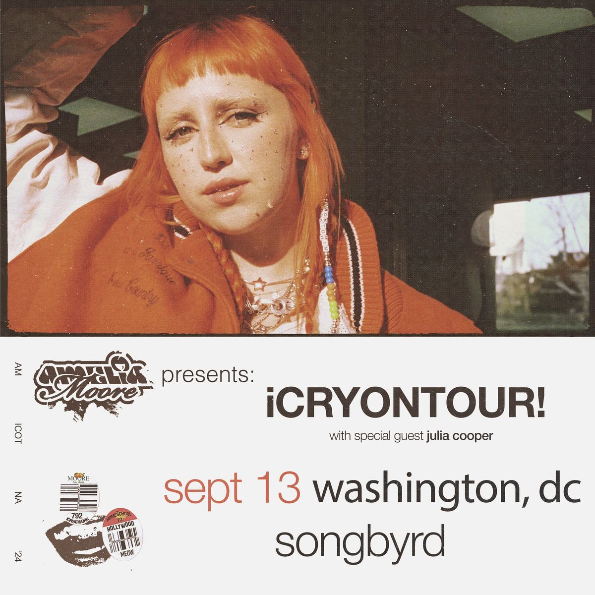 Amelia Moore presents: iCRYONTOUR! at Songbyrd DC
