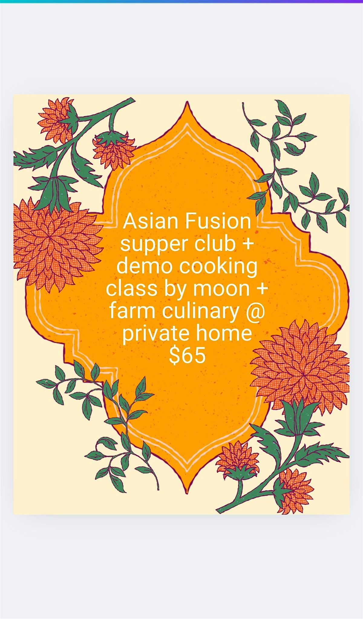 Asian Fusion Supper Club @ private home in Little Rock