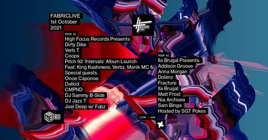 FABRICLIVE: High Focus Records, Dirty Dike, Verb T, Coops, Fracture, Addison Groove, Sam Binga