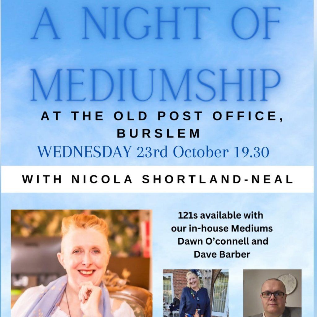 SSE Presents An Evening of Mediumship with Nicola Shortland Neal