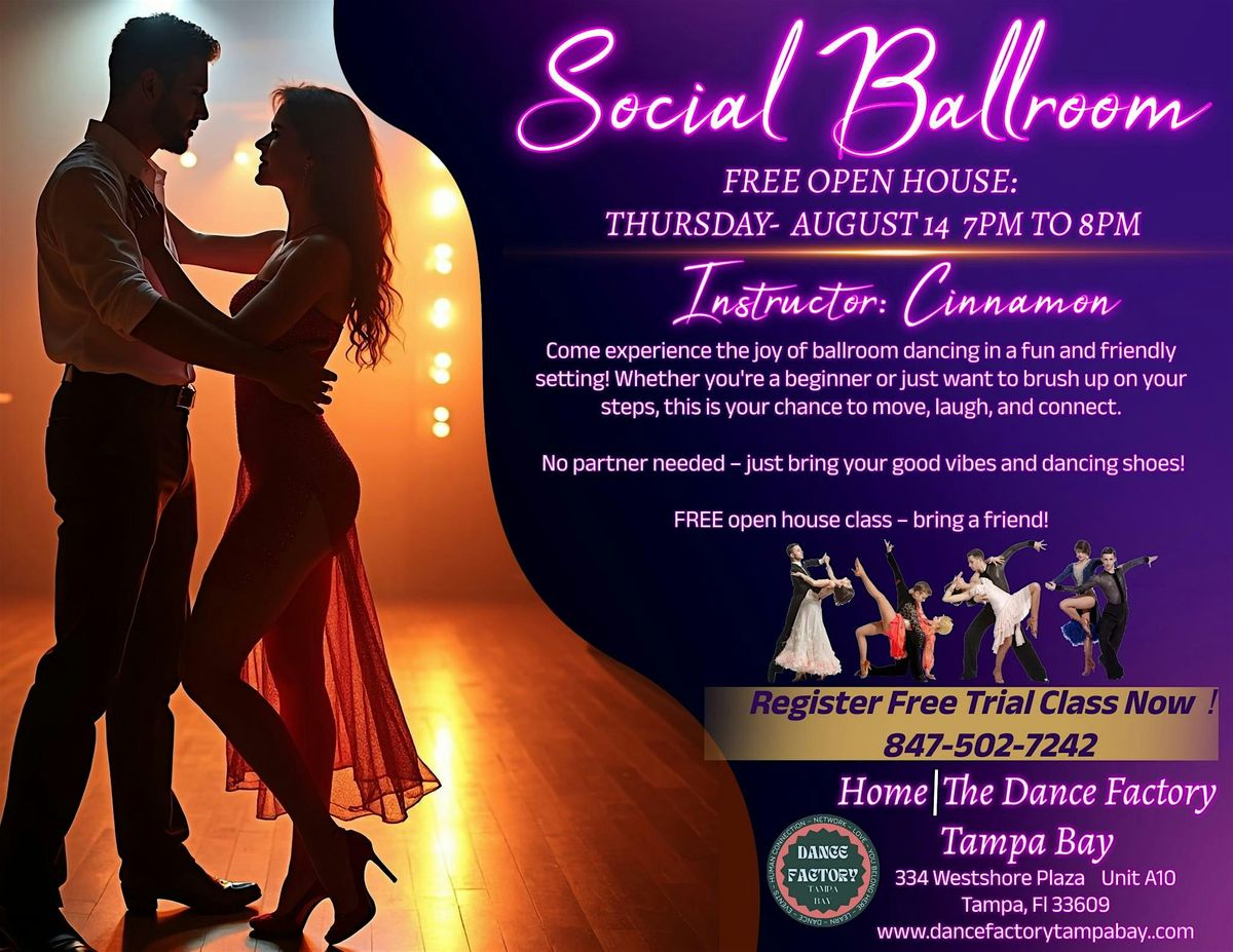 Social Ballroom Dance Class \u2013 Open House