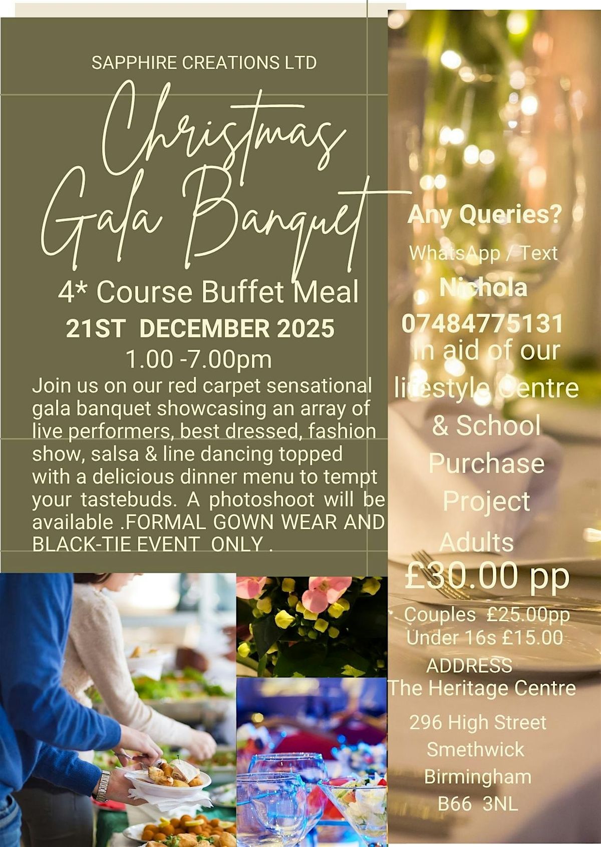 Sapphire Creations Gala Banquet