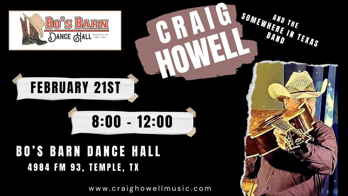 Craig Howell @ Bo's Barn Dancehall