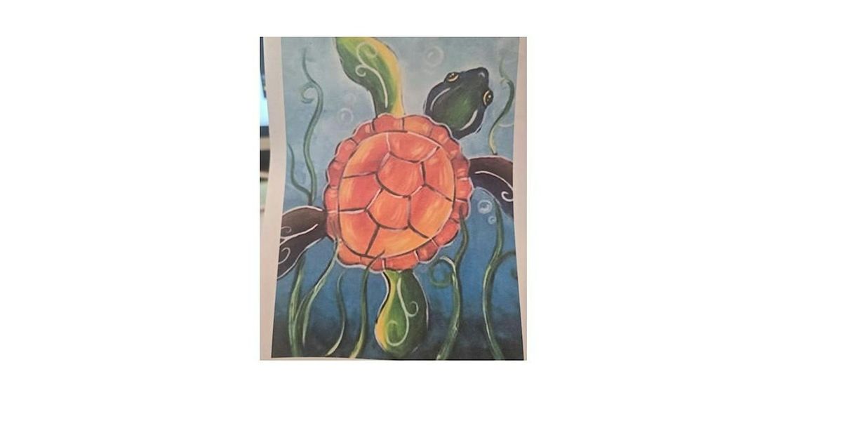 TURTLE PAINTING ON CANVAS FOR ALL AGES