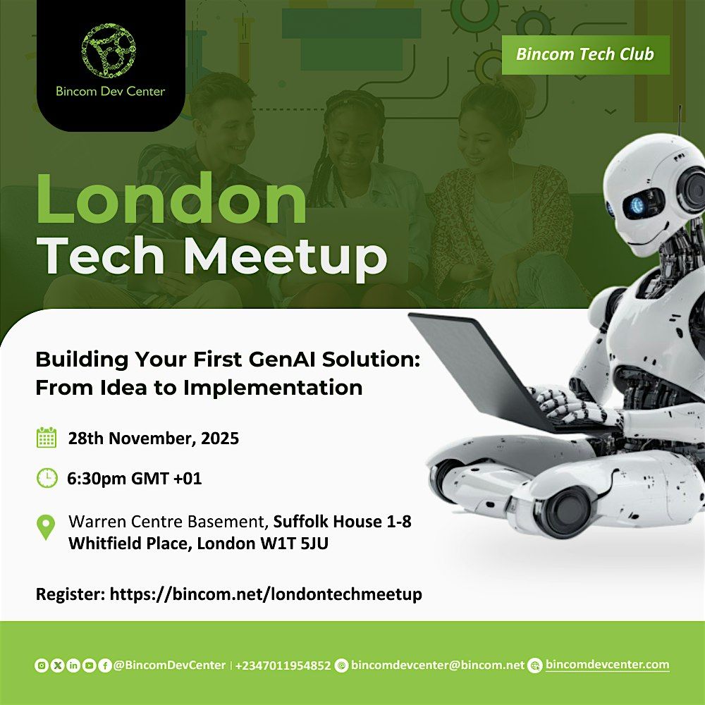 London Tech Meetup: Building Your First GenAI Solution