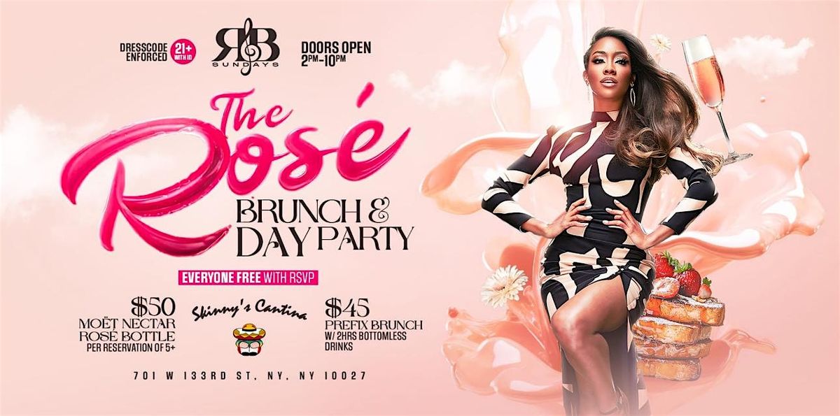 Sunday Funday Brunch, Day Party, $50 Moet Rose, Bdays Free Brunch