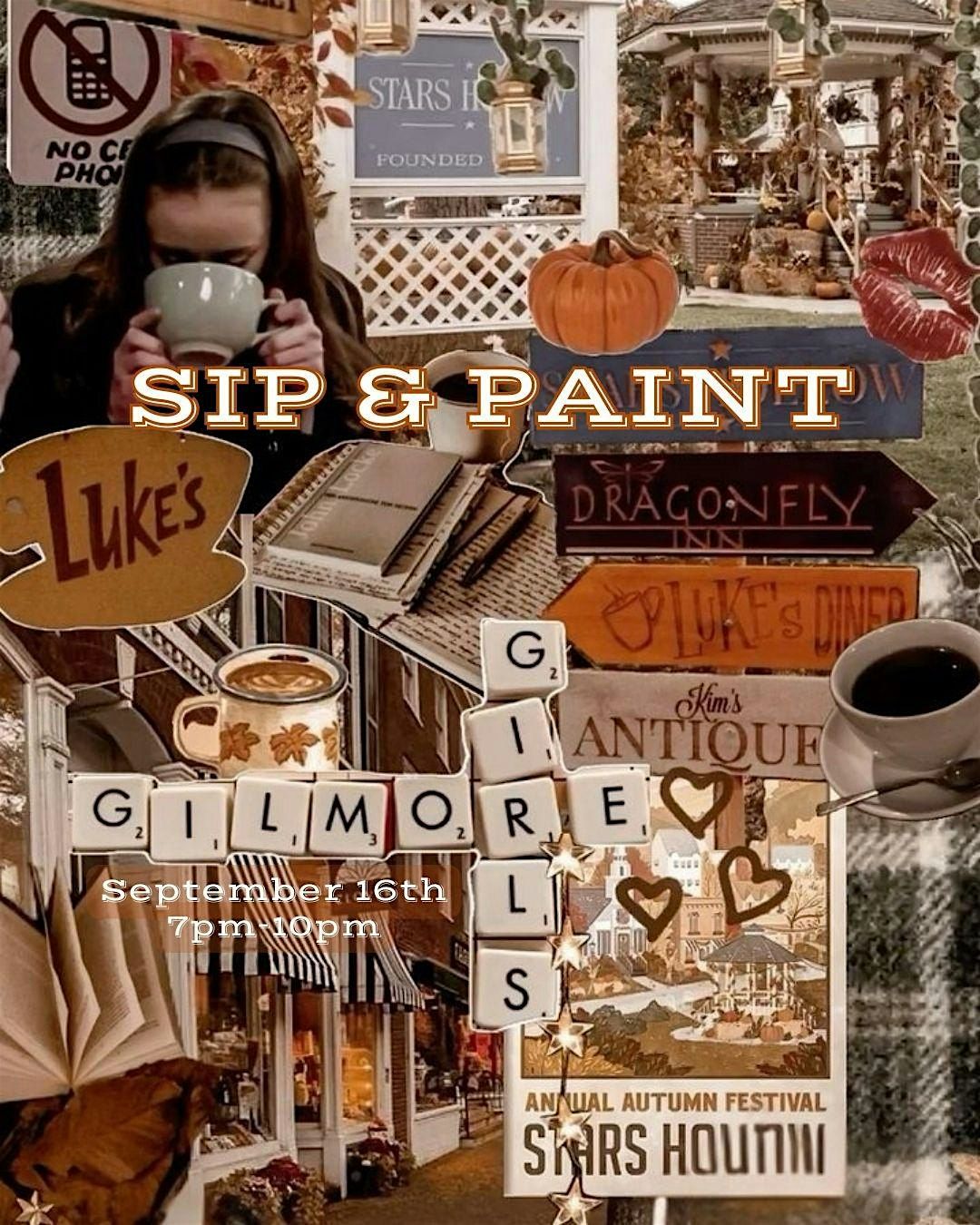 GILMORE GIRLS SIP & PAINT
