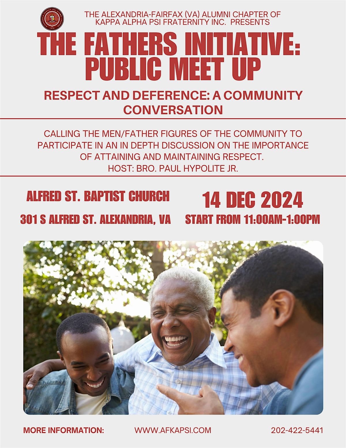 THE FATHERS INTIATIVE: ALFRED ST. PUBLIC MEET UP