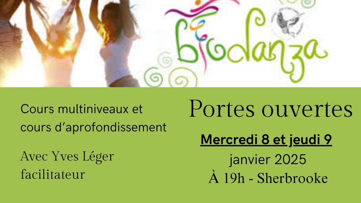 BIODANZA, PORTES OUVERTES 8 ET 9 JANVIER \u00c0 SHERBROOKE !