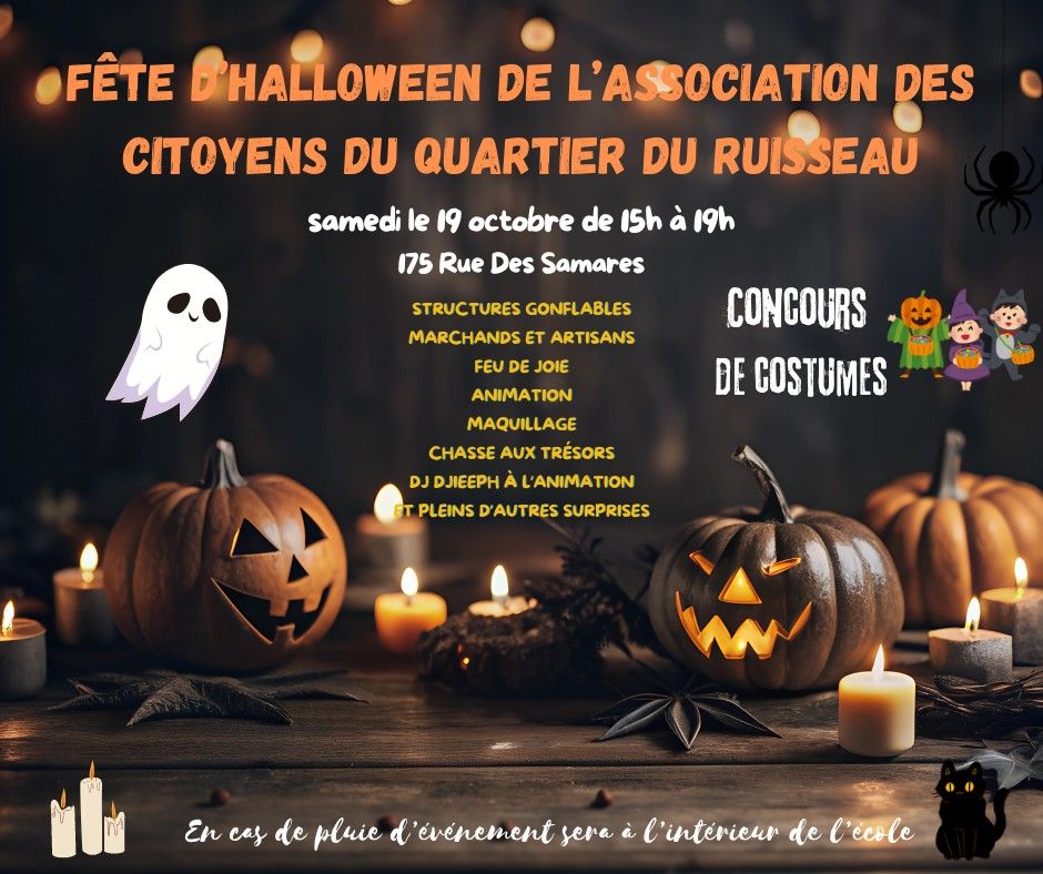 F\u00eate d'Halloween de l'association des citoyens du quartier du ruisseau