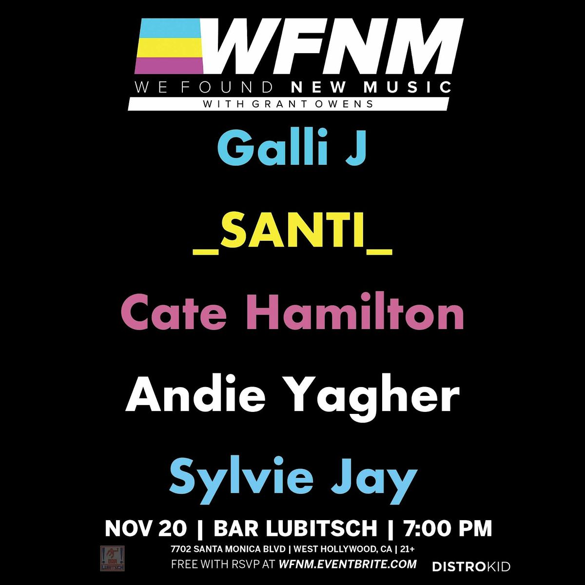 Galli J,  _SANTI_,  Cate Hamilton,  Andie Yagher,  Sylvie Jay