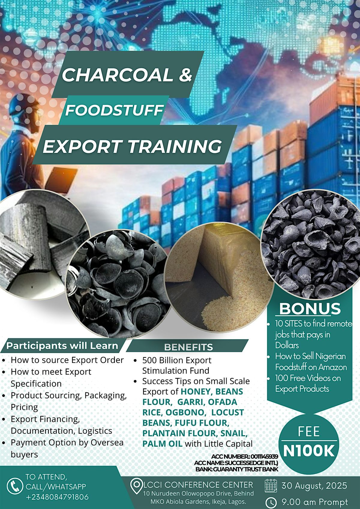Charcoal and Foodstuff Export Seminar