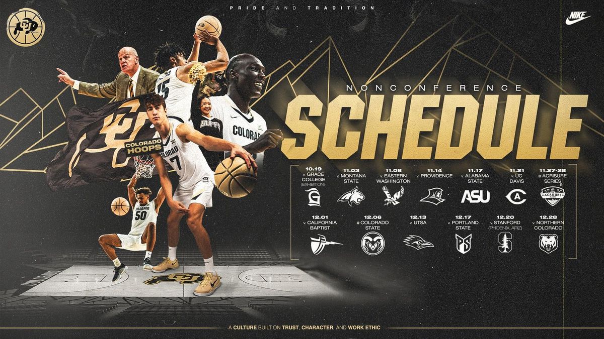 Grace College Lancers at Colorado Buffaloes Mens Basketball (Exhibition)
