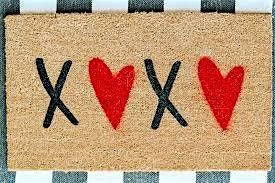 Valentine's Day Rug Love: Say it with a Rug! DIY Conversation Doormat Rugs