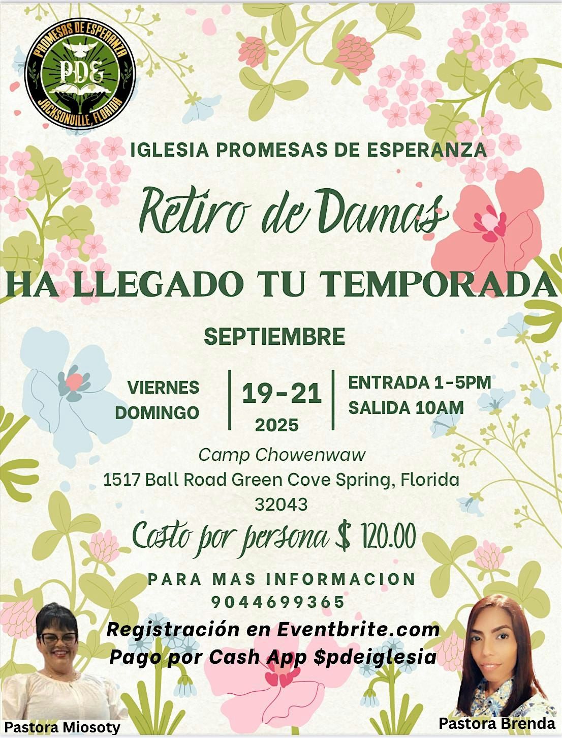 Retiro de Damas\/ Iglesia Promesas de Esperanza en el Camp Chowenwaw