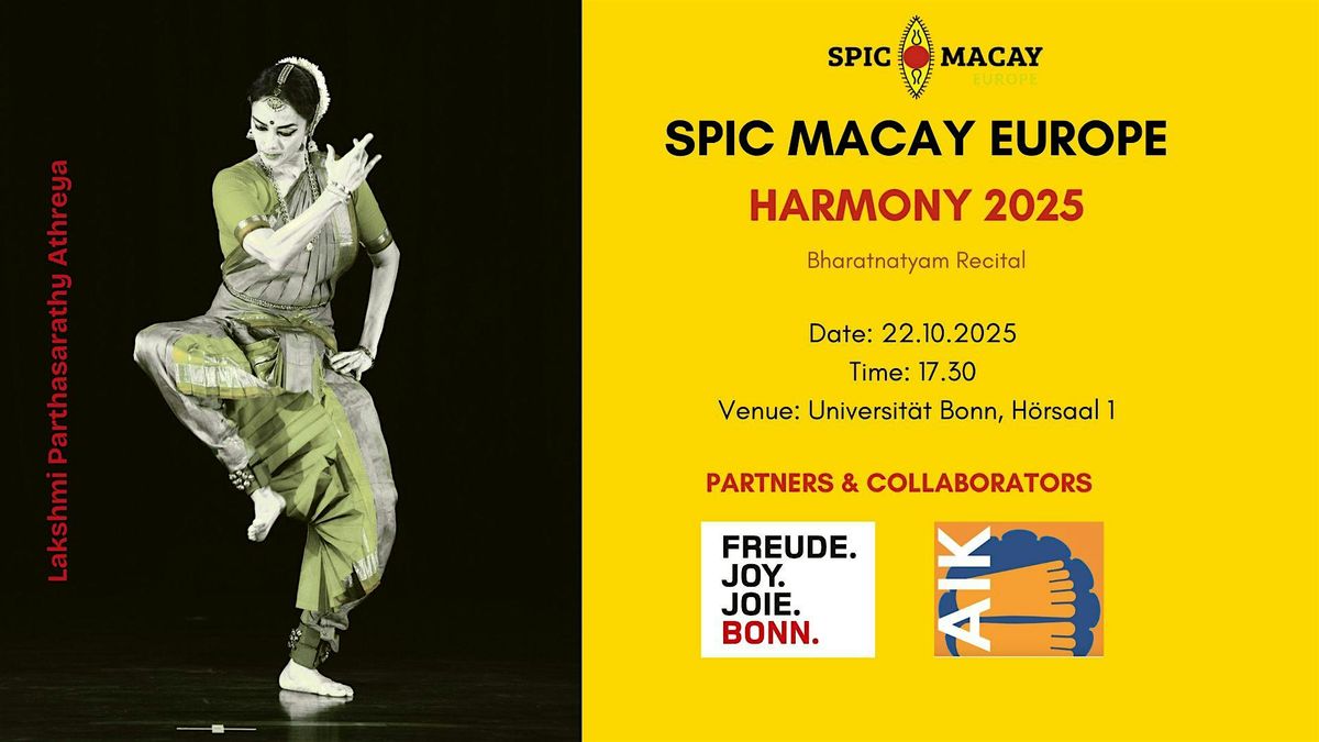 Spic Macay harmony series 2025 - Bharatnatyam recital by Lakshmi Athreya