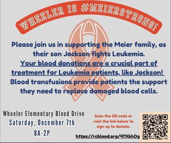 Wheeler Elementary Pint-Size Heroes Blood Drive